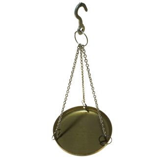 SCALE PAN BRASS WITH CORD & HOOK 75mmD