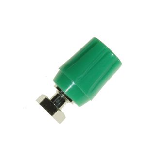 TERMINAL 4mm SOCKET GREEN SHORT STEM PLAIN