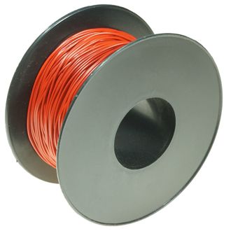 WIRE COPPER BELL WIRE RED 1x0.5mm 100m