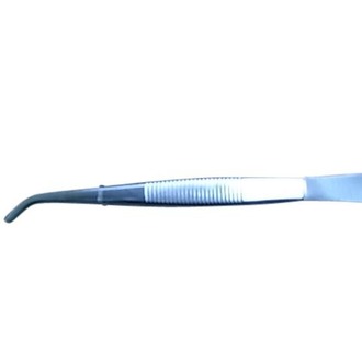 FORCEPS THUMB CURVED 13cm MEDIUM POINT