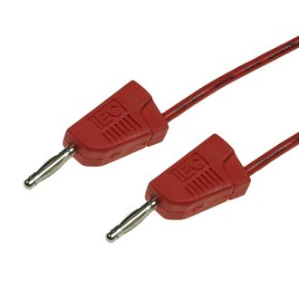 CABLE 300mm 2mm BANANA/BANANA MOULDED STACKABLE RED