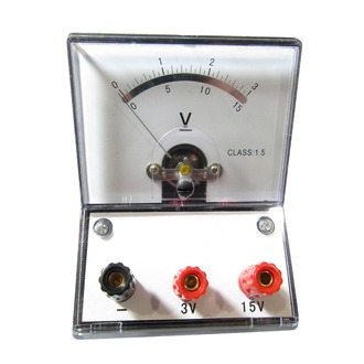 METER STUDENT 2/R DC VOLTS 0-3/0-15