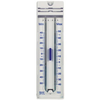 THERMOMETER MAX MIN SPIRIT QUICKSET PLASTIC -40 TO 50 c