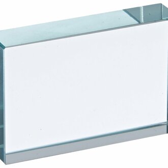 PRISM GLASS RECTANGULAR BLOCK 110x62x18mm thick