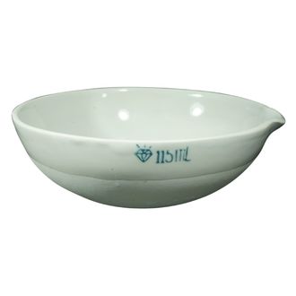 BASIN/DISH PORCELAIN ROUND BOTTOM W/SPOUT   115ML