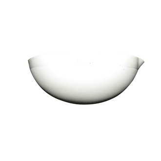 BASIN/DISH PORCELAIN ROUND BOTTOM W/SPOUT   350ML