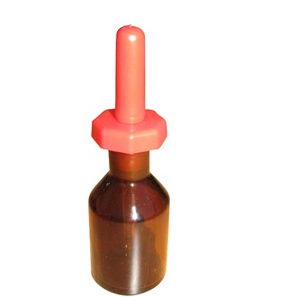 BOTTLE DROPPING AMBER GLASS  30ml WITH POLYSTOPPER