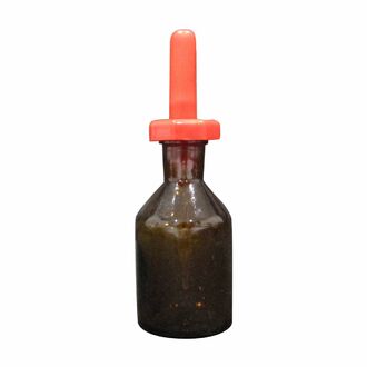 BOTTLE DROPPING AMBER GLASS  60ml WITH POLYSTOPPER