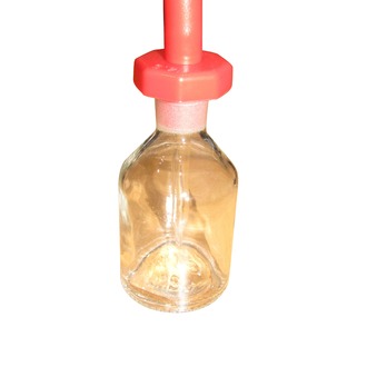 BOTTLE DROPPING CLEAR GLASS  60ml WITH POLYSTOPPER