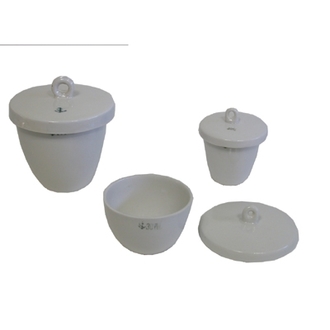 CRUCIBLE PORCELAIN MEDIUM WALL  15ml WITH LID C18-1