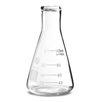 FLASK ERLENMEYER NARROW NECK GRADUATED  100ml