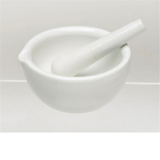 MORTAR & PESTLE PORCELAIN 130mmdx70mmh