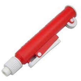 PIPETTE PUMP THUMB WHEEL 25ml RED