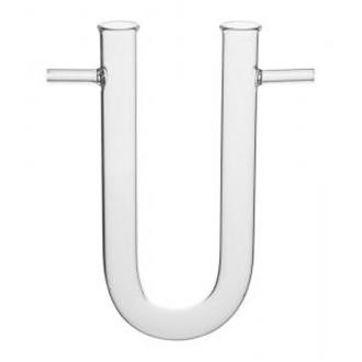 TUBE U-FORM GLASS WITH SIDE ARMS 110x12mm DRYING TUBE