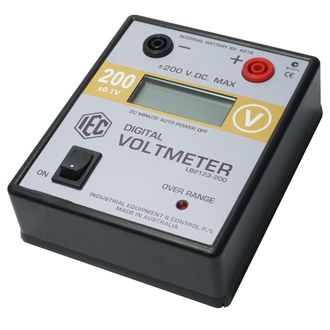 METER DIGITAL VOLTMETER LCD +/- 0-200V.DC AUTO POWER OFF