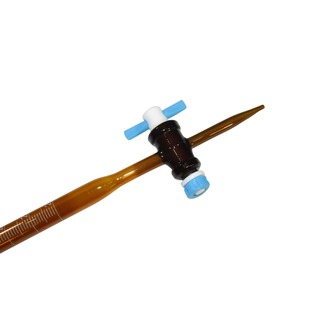 BURETTE GLASS AMBER WITH PTFE STOPCOCK 50ml