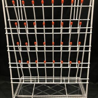 RACK DRAINING/DRYING  32 POINTS 400x300mm COATED WIRE