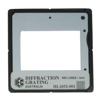 DIFFRACTION GRATING 500 LINES/mm CARD MOUNT