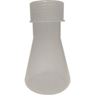 FLASK ERLENMEYER POLYPROPYLENE 100ml WITH SCREW CAP