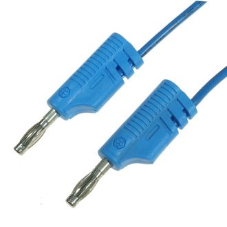 STELR RENEWABLE ENERGY CABLE 60cm WITH BANANA PLUGS BLUE