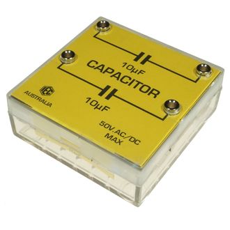 ELECTRICITY KIT CAPACITOR 10µF DUAL