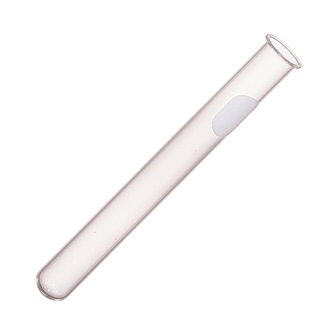 TEST TUBE BOROSILICATE GLASS WITH RIM 150 x 18mm WITH MARKING AREA PACK/100