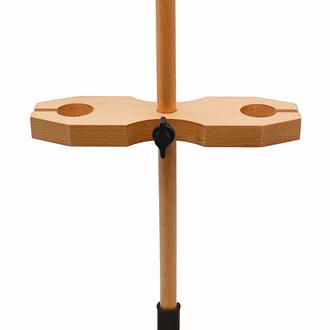 HOLDER FUNNEL WOODEN WITH STAND DOUBLE