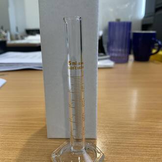 CYLINDER GRADUATED BOROSILICATE GLASS    5ml