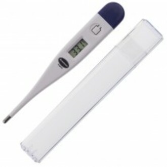 THERMOMETER CLINICAL DIGITAL ORAL WITH CASE AND CLIP