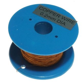 ELECTRICITY KIT WIRE COPPER ROLL 100m X0.2mmD