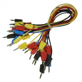 ELECTRONICS KIT CABLES 2mm BANANA SET/15