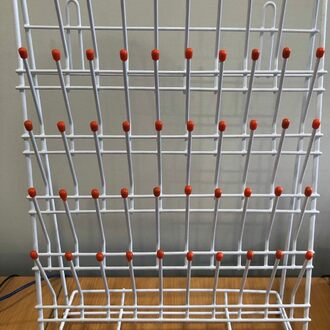 RACK DRAINING/DRYING  48 POINTS 520x560mm COATED WIRE