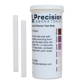 PAPER TEST CHLORINE VIAL 100 HIGH LEVEL 1000PPM