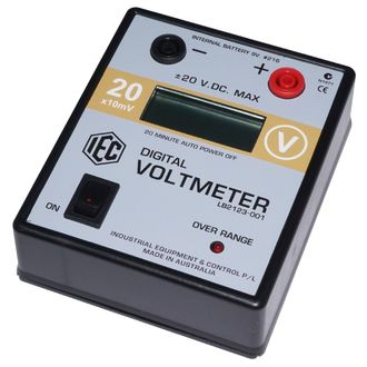 METER DIGITAL VOLTMETER LCD +/- 0-20V.DC. AUTO POWER OFF