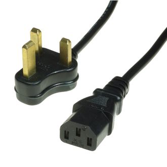 POWER CABLE UK.PLUG/IEC 3P.SKT (REAR OF EQUIP)