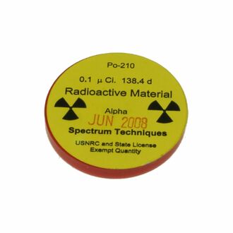 RADIOACTIVE SOURCE ALPHA POLONIUM 210