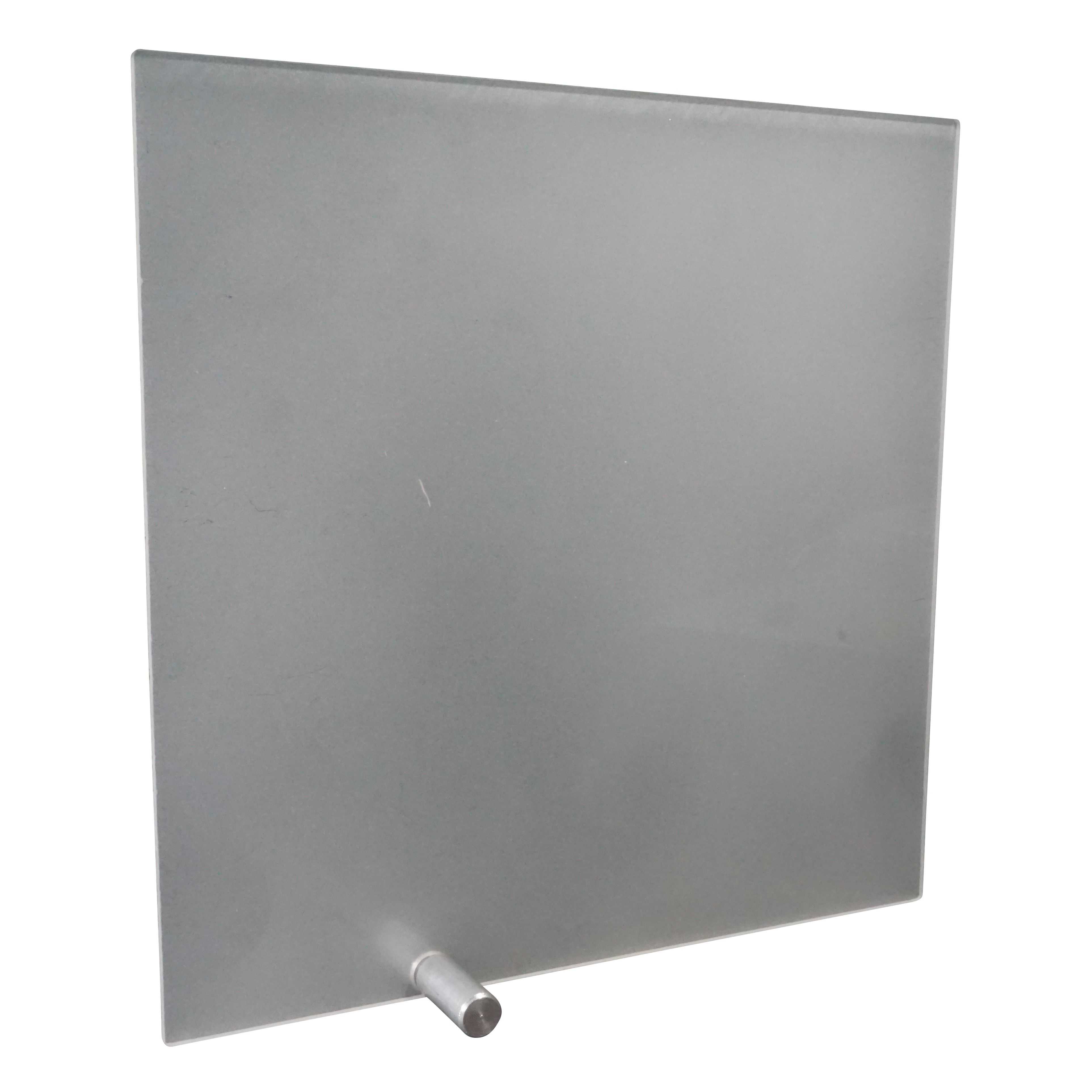 SCREEN FROSTED ACRYLIC W/FEET 200x200mm