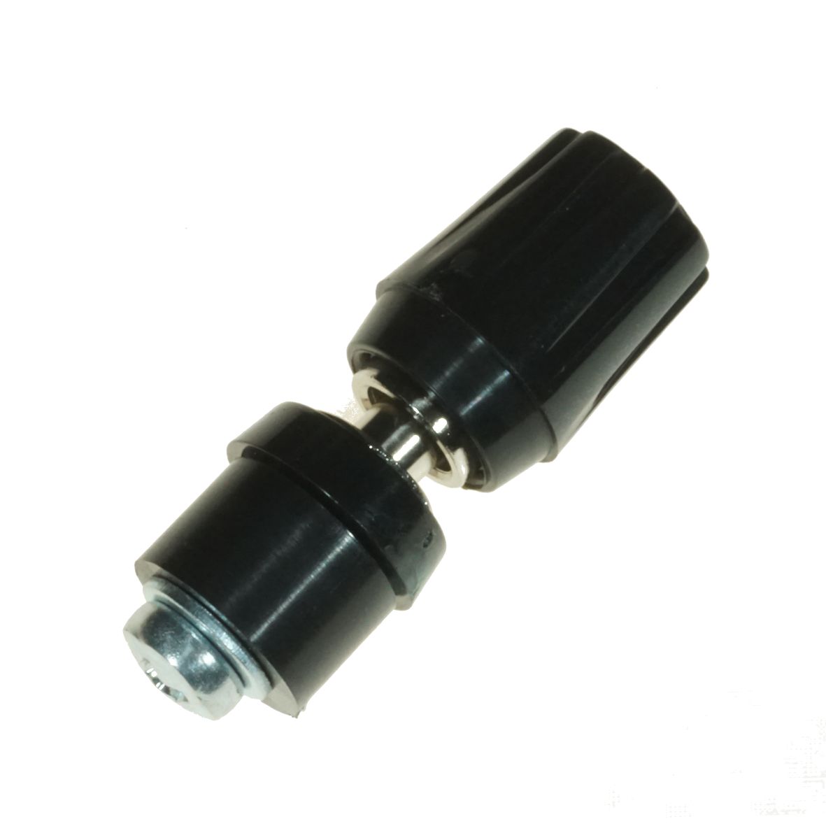 TERMINAL 4mm SOCKET BLACK SHORT STEM W/BUSH