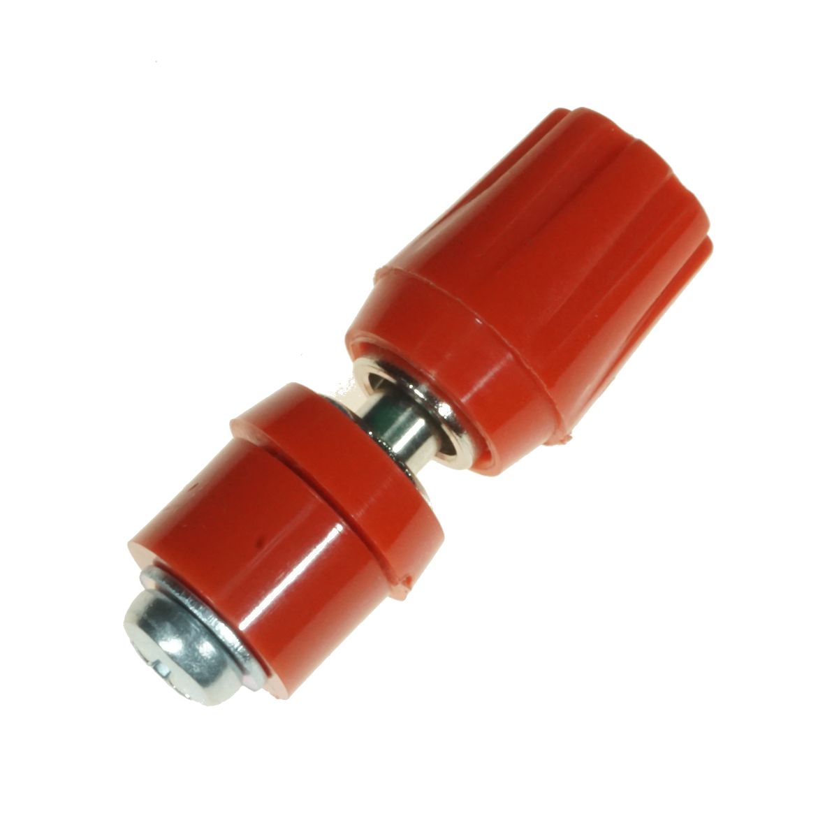 TERMINAL 4mm SOCKET RED SHORT STEM W/BUSH