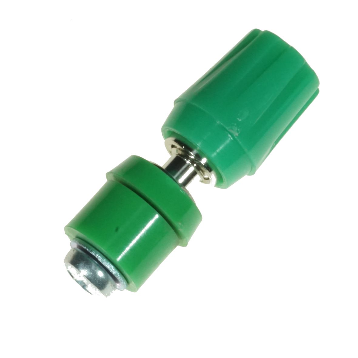 TERMINAL 4mm SOCKET GREEN SHORT STEM W/BUSH