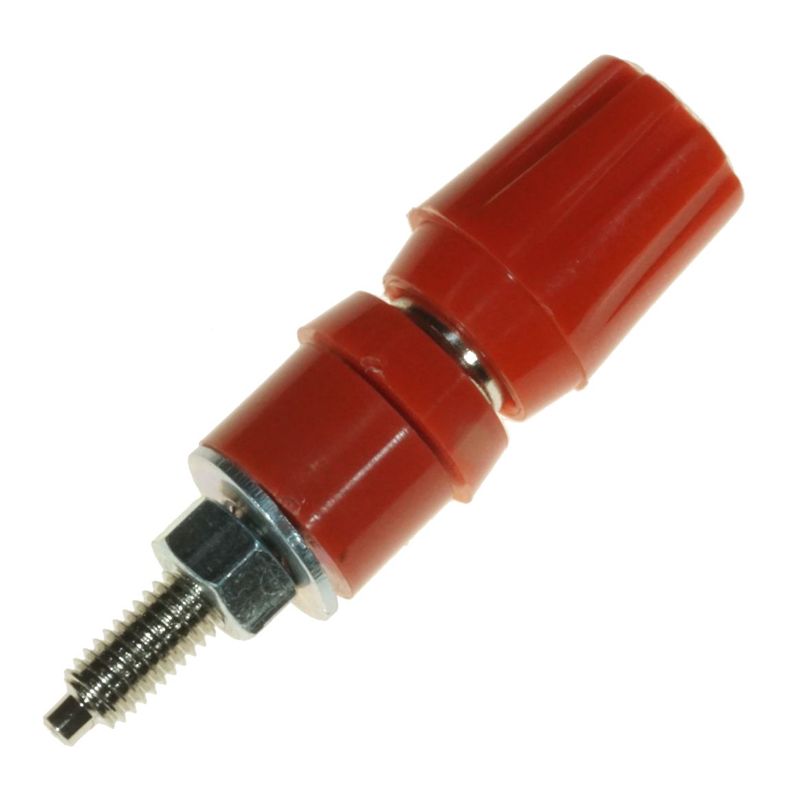 TERMINAL 4mm SOCKET RED LONG STEM W/BUSH