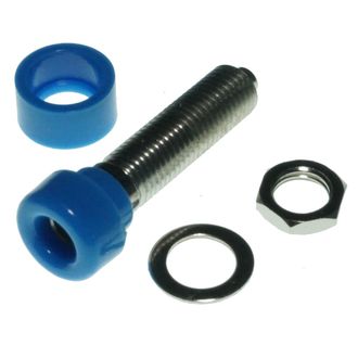 BANANA SOCKET 4mm BLUE PK/10