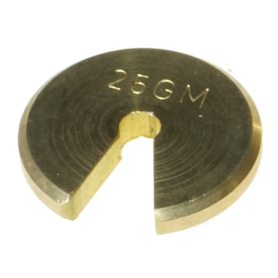 WEIGHT BRASS SLOTTED 25gm