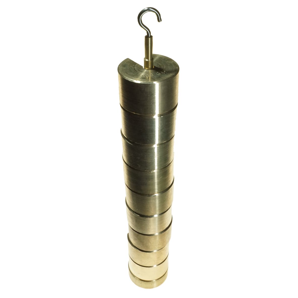 WEIGHT SET/9 BRASS SLOTTED ON CARRIER 100gm