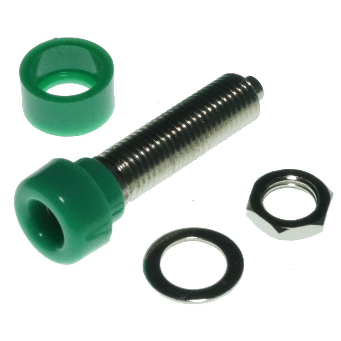 BANANA SOCKET 4mm GREEN PK/10