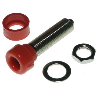 BANANA SOCKET 4mm RED PK/10