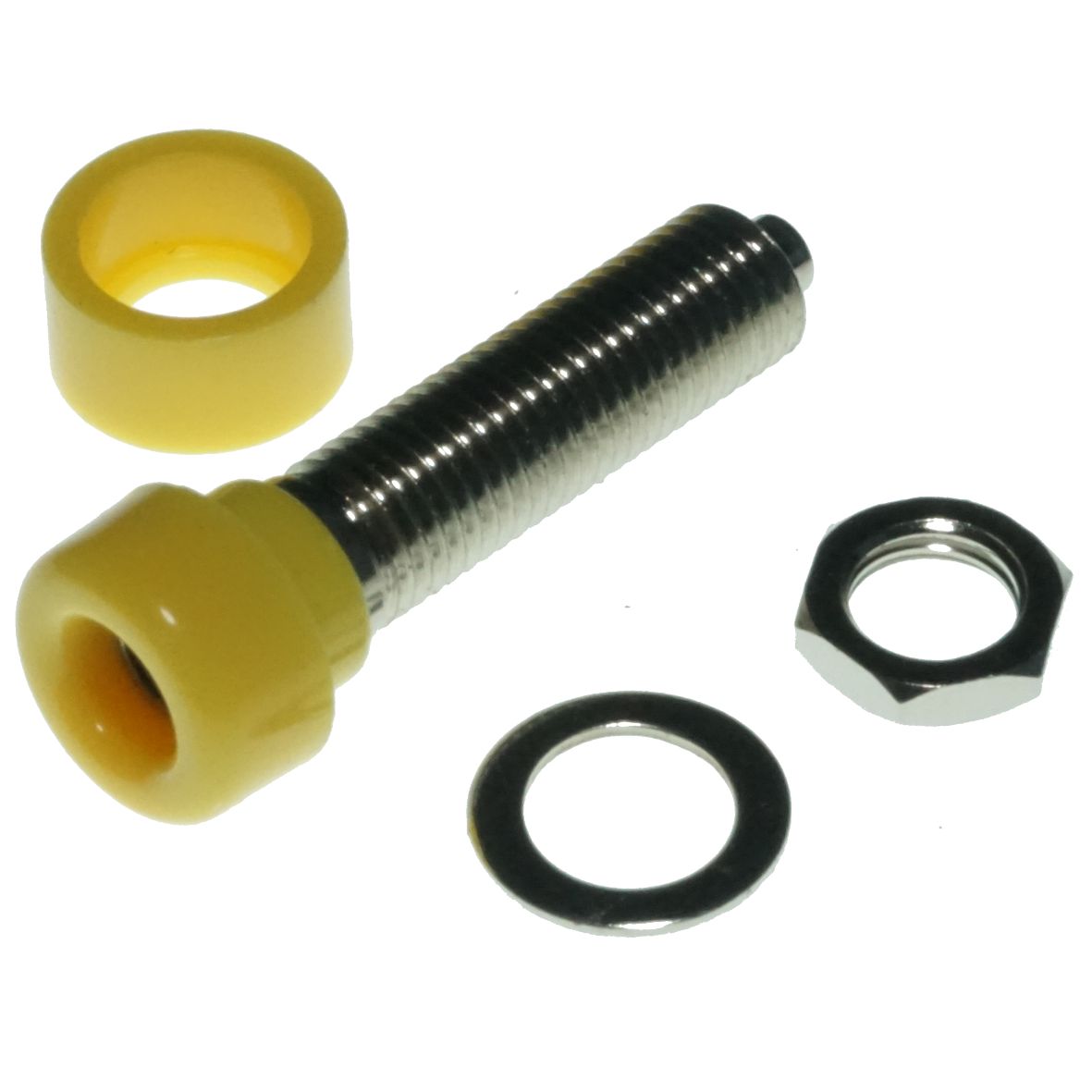 BANANA SOCKET 4mm YELLOW PK/10