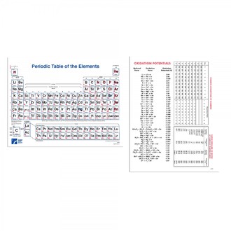 CHART CHEMISTRY PERODIC OF THE ELEMENTS A4 SIZE PACK 100