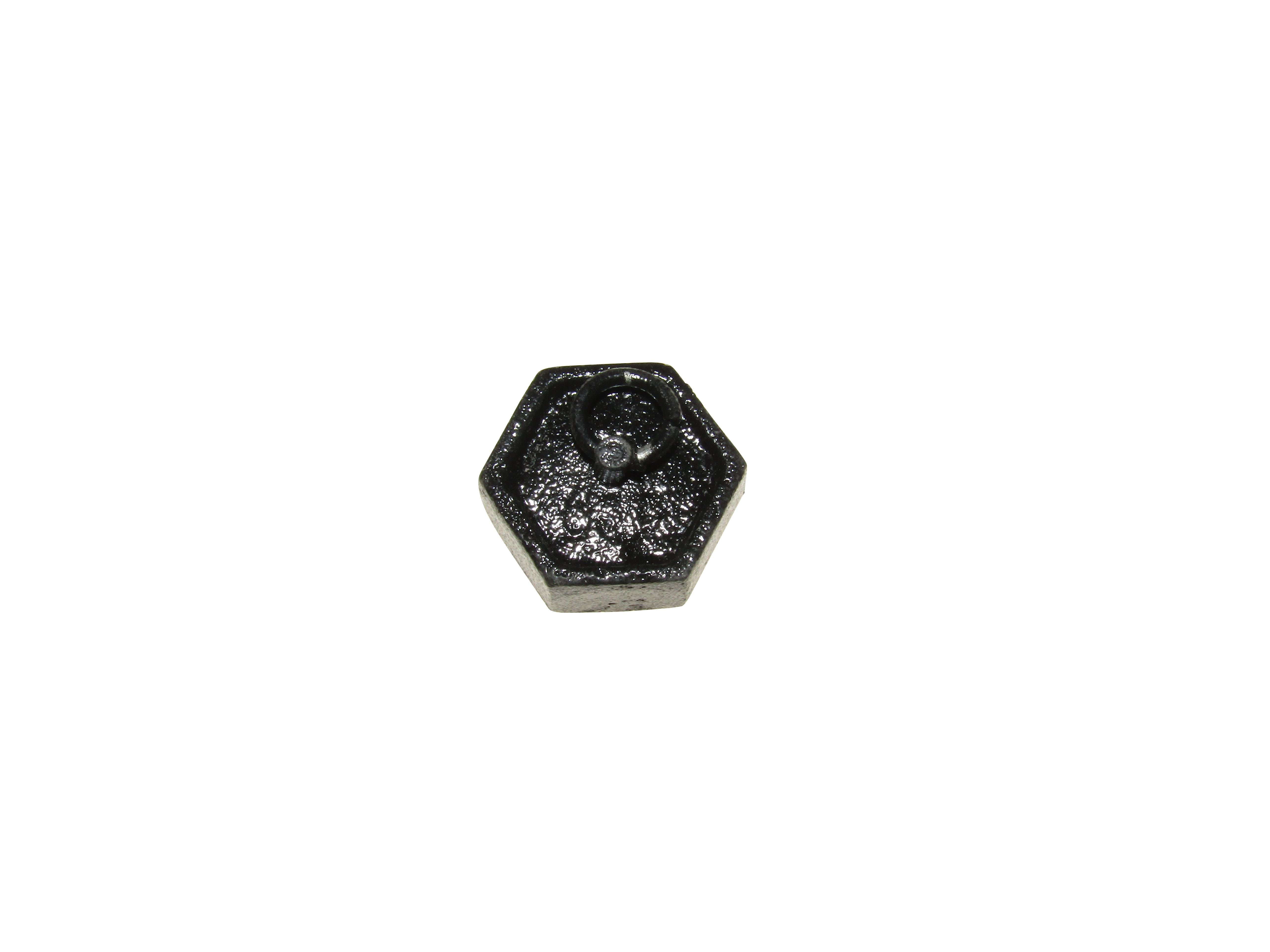 WEIGHT HEXAGONAL WITH RING CAST IRON  200gm