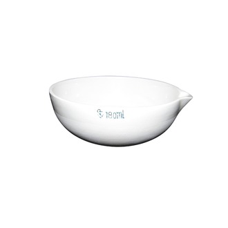 BASIN/DISH PORCELAIN ROUND BOTTOM W/SPOUT   180ML